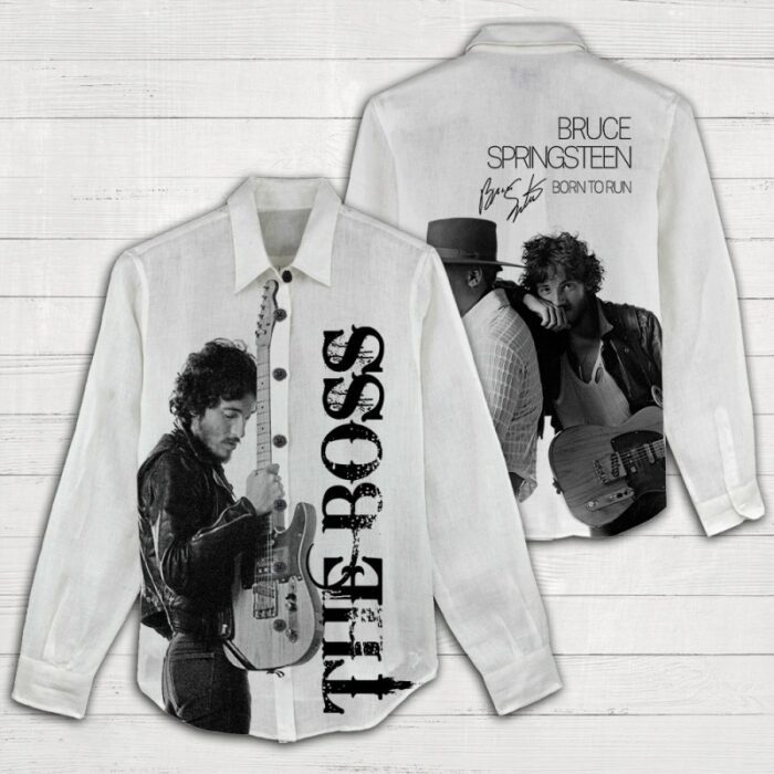 Bruce Springsteen Women Casual Shirt 3D Linen Shirt GWS1223
