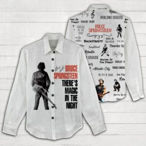 Bruce Springsteen Women Casual Shirt 3D Linen Shirt GWS1226