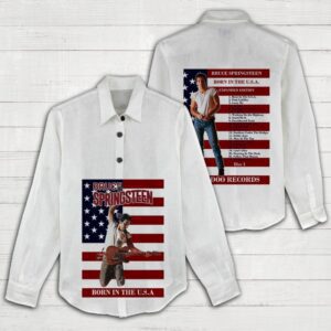 Bruce Springsteen Women Casual Shirt 3D Linen Shirt GWS1232