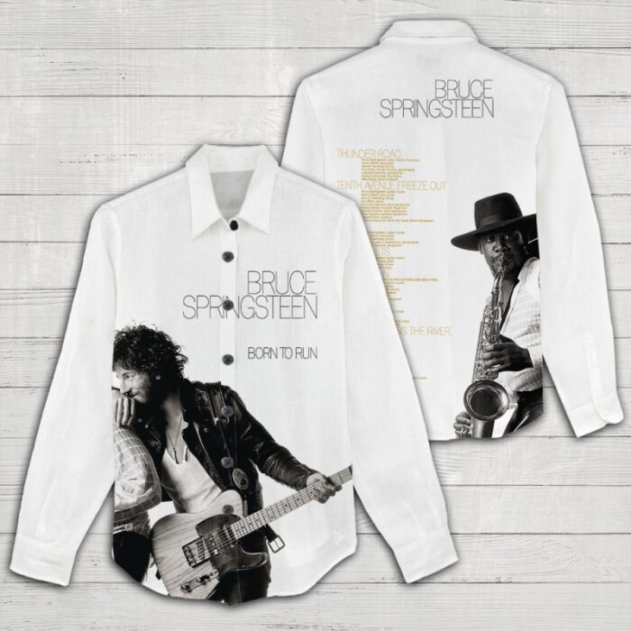 Bruce Springsteen Women Casual Shirt 3D Linen Shirt GWS1237