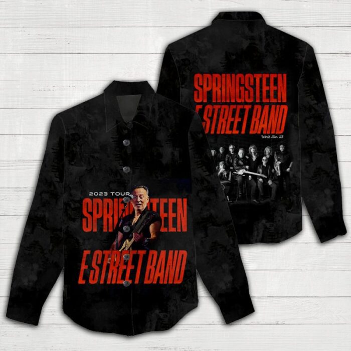 Bruce Springsteen Women Casual Shirt 3D Linen Shirt GWS1239