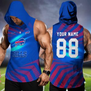 Buffalo Bills NFL Hoodie Tank Top Workout Outfit WHT1194