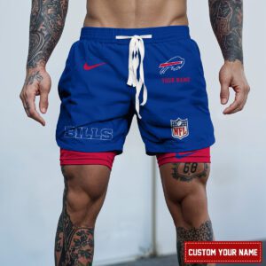 Buffalo Bills NFL Personalized Double Layer Shorts For Fans WDS1072