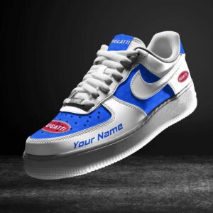 Bugatti Blue Air Force 1 Sneakers AF1 Limited Shoes For Cars Fan LAF2830