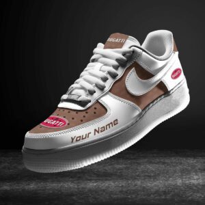 Bugatti Brown Air Force 1 Sneakers AF1 Limited Shoes For Cars Fan LAF2836