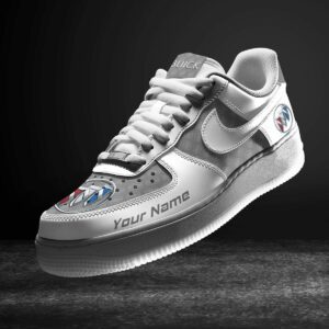Buick Grey Air Force 1 Sneakers AF1 Limited Shoes For Cars Fan LAF2607