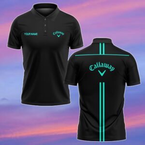 Callaway Personalized Golf Polo Shirts - Cyan WPL1038