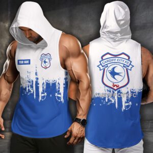 Cardiff City F.C Men Workout Hoodie Tank Tops WHT1489