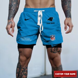 Carolina Panthers NFL Personalized Double Layer Shorts For Fans WDS1066