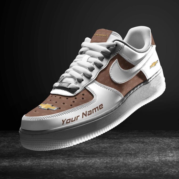 Chevrolet Brown Air Force 1 Sneakers AF1 Limited Shoes For Cars Fan LAF2036