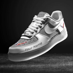 Chevrolet Corvette Grey Air Force 1 Sneakers AF1 Limited Shoes For Cars Fan LAF2387