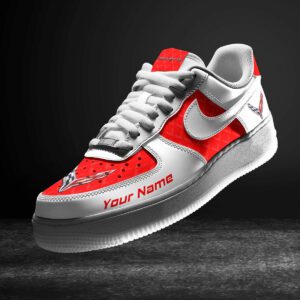 Chevrolet Corvette Red Air Force 1 Sneakers AF1 Limited Shoes For Cars Fan LAF2383