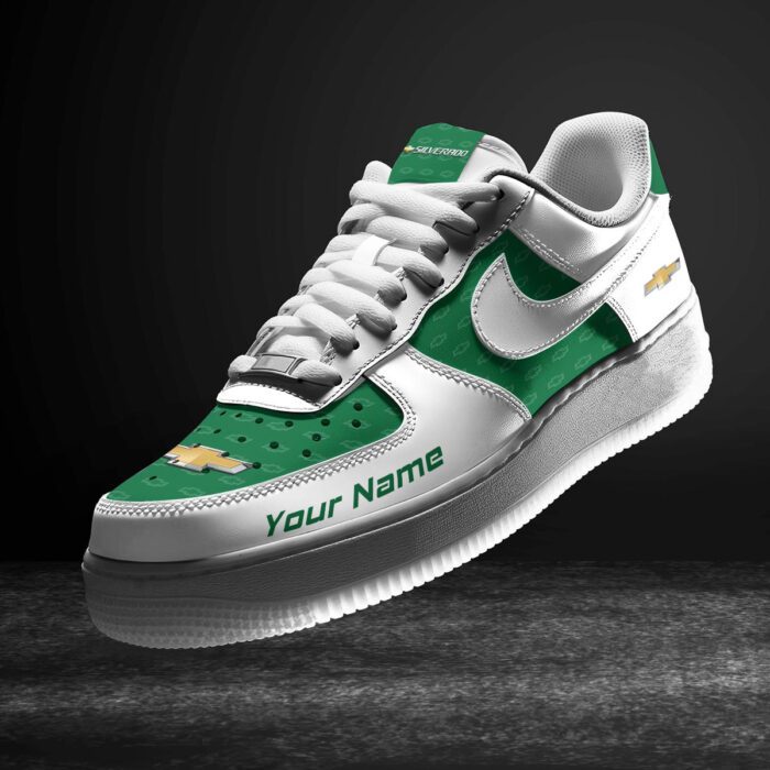 Chevrolet Silverado Green Air Force 1 Sneakers AF1 Limited Shoes For Cars Fan LAF2341