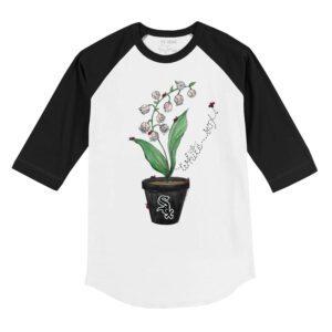 Chicago White Sox Ladybug 3/4 Black Sleeve Raglan Shirt