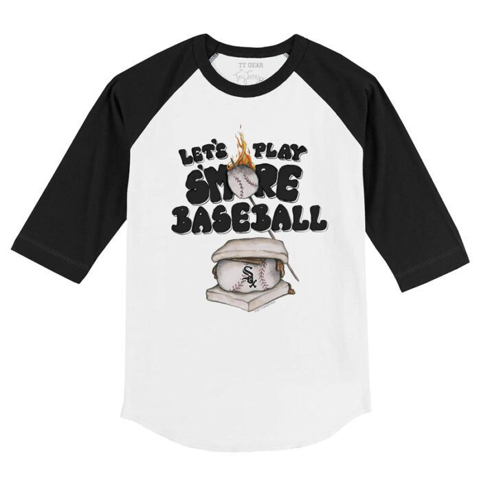 Chicago White Sox S'mores 3/4 Black Sleeve Raglan Shirt