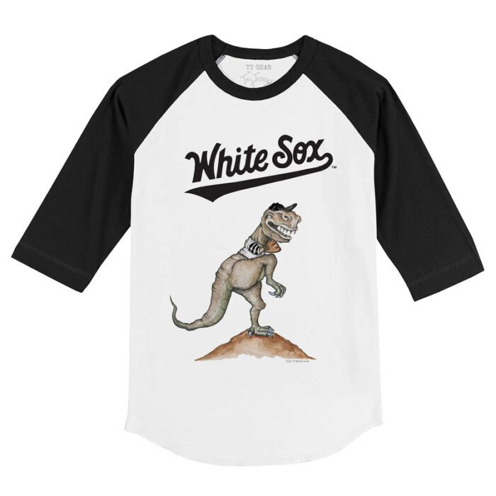 Chicago White Sox TT Rex 3/4 Black Sleeve Raglan Shirt