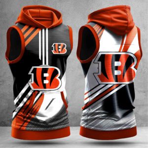 Cincinnati Bengals Men Workout Hoodie Tank Tops WHT1573