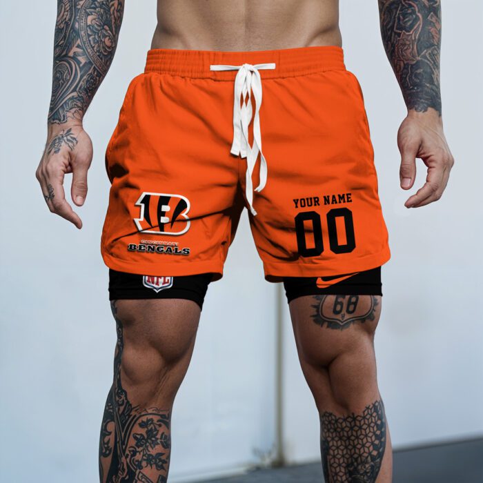 Cincinnati Bengals NFL New Personalized Double Layer Shorts WDS1004