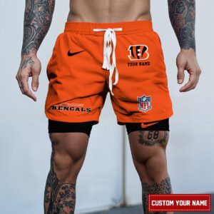 Cincinnati Bengals NFL Personalized Double Layer Shorts For Fans WDS1067