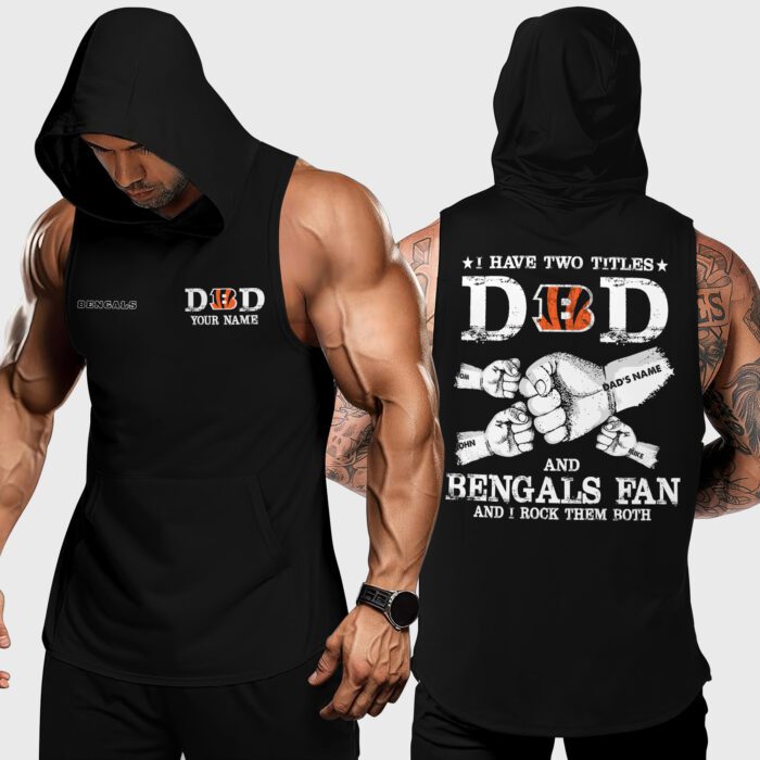 Cincinnati Bengals NFL Personalized Hoodie Tank Tops Gifts For Dad WHT1038