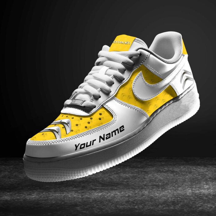 Citroen Yellow Air Force 1 Sneakers AF1 Limited Shoes For Cars Fan LAF2664