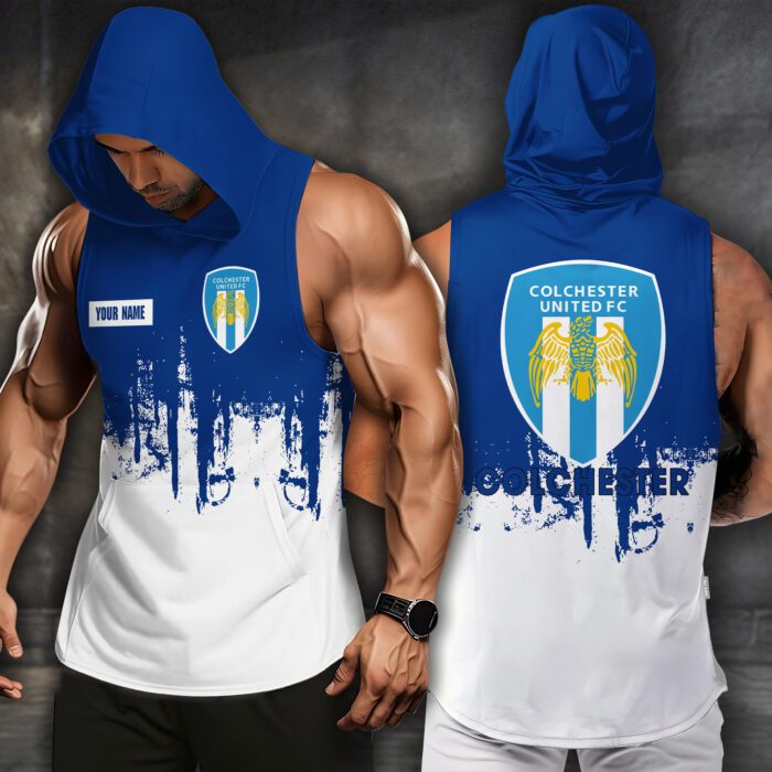 Colchester United Men Workout Hoodie Tank Tops WHT1527