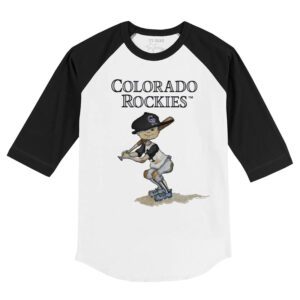 Colorado Rockies Slugger 3/4 Black Sleeve Raglan Shirt