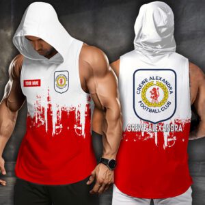 Crewe Alexandra Men Workout Hoodie Tank Tops WHT1513