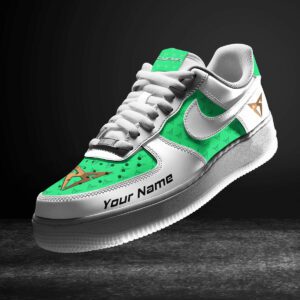 Cupra Light Green Air Force 1 Sneakers AF1 Limited Shoes For Cars Fan LAF2732