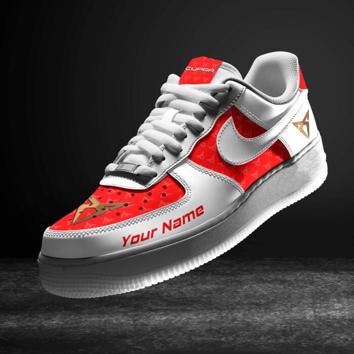 Cupra Red Air Force 1 Sneakers AF1 Limited Shoes For Cars Fan LAF2733