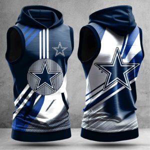 Dallas Cowboys Men Workout Hoodie Tank Tops WHT1557