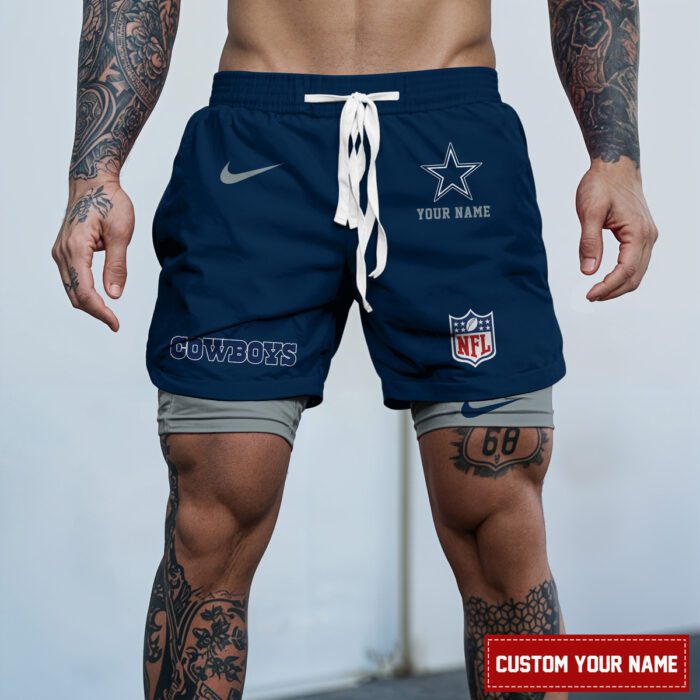 Dallas Cowboys NFL Personalized Double Layer Shorts For Fans WDS1068