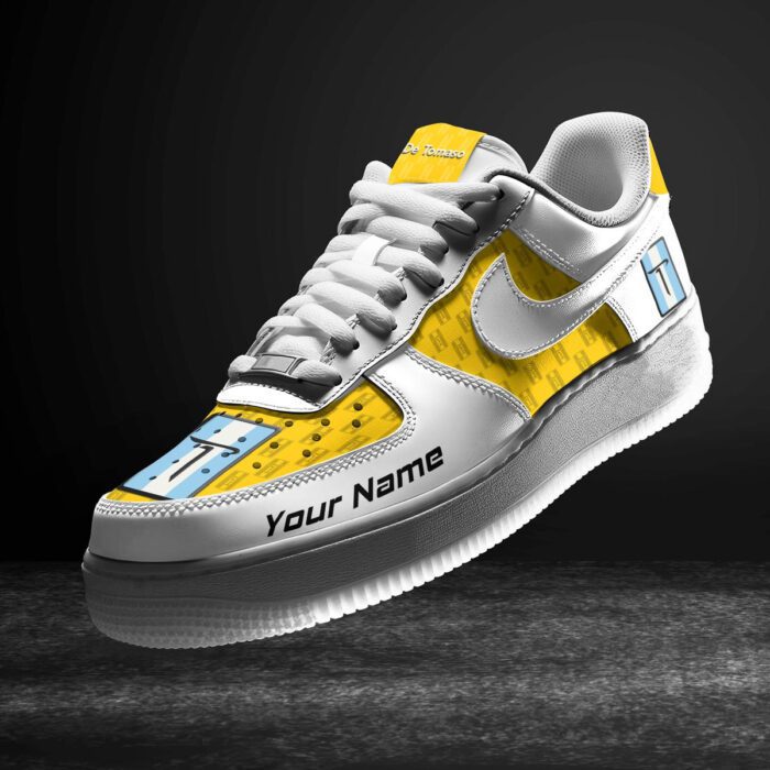 De Tomaso Yellow Air Force 1 Sneakers AF1 Limited Shoes For Cars Fan LAF2754