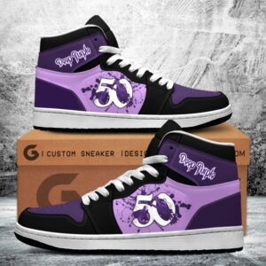 Deep Purple Air Jordan 1 Sneaker JD1 Shoes For Fans GSS1034