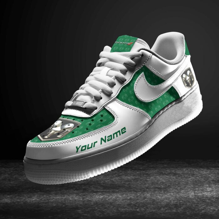Dodge Green Air Force 1 Sneakers AF1 Limited Shoes For Cars Fan LAF2621
