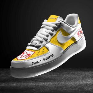 Dodge charger Yellow Air Force 1 Sneakers AF1 Limited Shoes For Cars Fan LAF2264