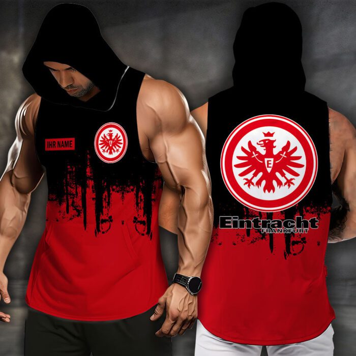 Eintracht Frankfurt Men Workout Hoodie Tank Tops WHT1344