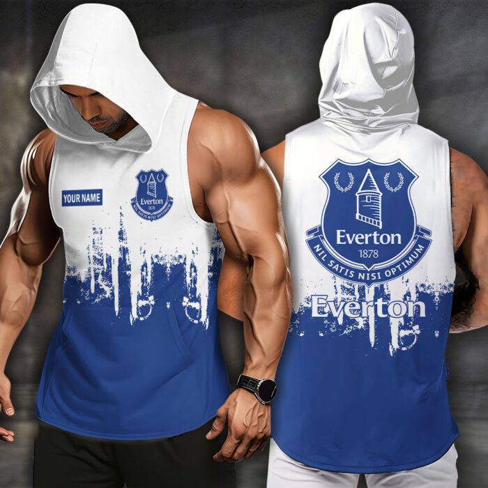 Everton F.C Men Workout Hoodie Tank Tops WHT1584