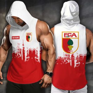 FC Augsburg Men Workout Hoodie Tank Tops WHT1356