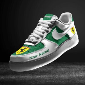 Ferrari Green Air Force 1 Sneakers AF1 Limited Shoes For Cars Fan LAF2191