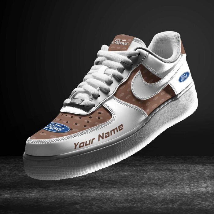 Ford Brown Air Force 1 Sneakers AF1 Limited Shoes For Cars Fan LAF2066