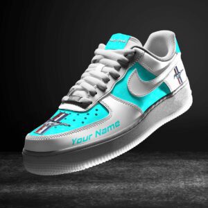 Ford-Mustang Cyan Air Force 1 Sneakers AF1 Limited Shoes For Cars Fan LAF2218
