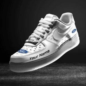 Ford White Air Force 1 Sneakers AF1 Limited Shoes For Cars Fan LAF2069