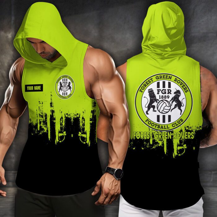 Forest Green Men Workout Hoodie Tank Tops WHT1530