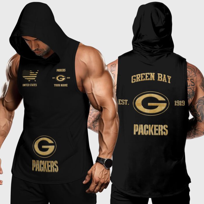 Green Bay Packers NFL Personalized Workout Hoodie Tank Tops WHT1234