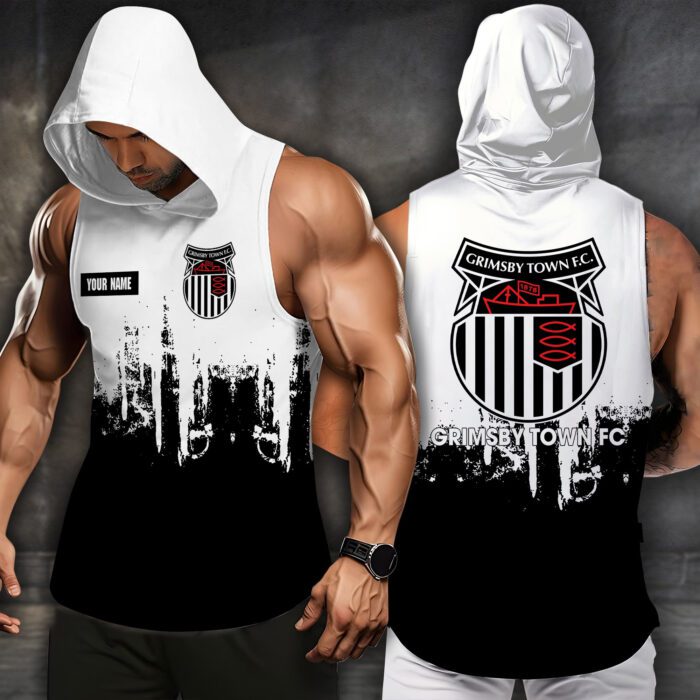 Grimsby Town Men Workout Hoodie Tank Tops WHT1536