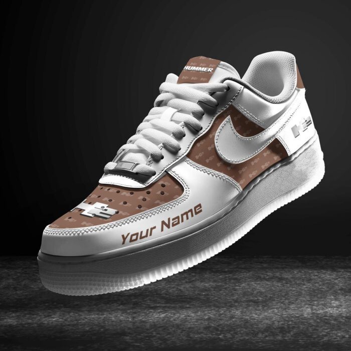 H2 Hummer Brown Air Force 1 Sneakers AF1 Limited Shoes For Cars Fan LAF2476