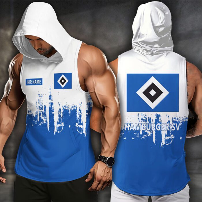 Hamburger SV Men Workout Hoodie Tank Tops WHT1366