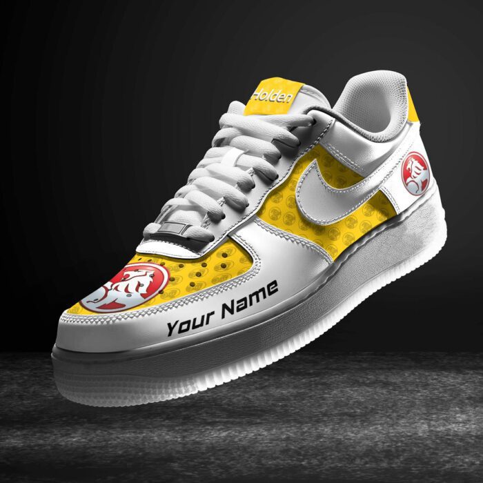Holden Yellow Air Force 1 Sneakers AF1 Limited Shoes For Cars Fan LAF2414