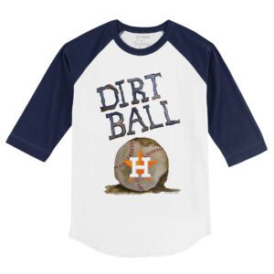 Houston Astros Dirt Ball 3/4 Navy Blue Sleeve Raglan Shirt